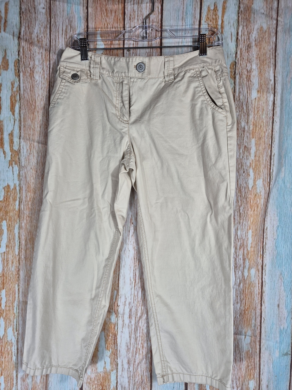 Ann Taylor Khaki Capri Pants